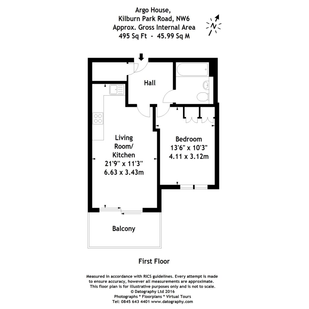Argo House, Kilburn – 1-bedroom apartment — photo 7