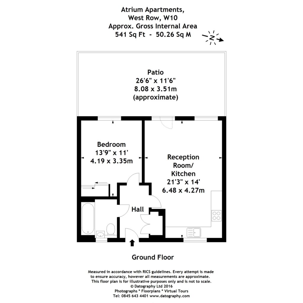 Floor plan at Atrium Apartments, Ladbroke Grove