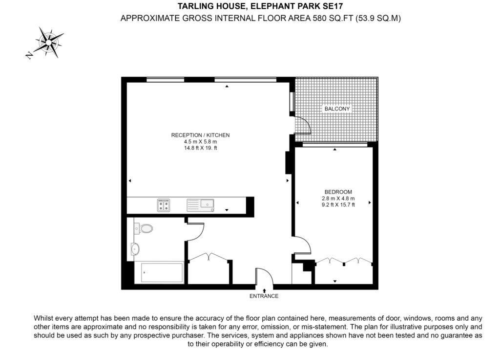 Floorplan for Tarling House, Elephant Park