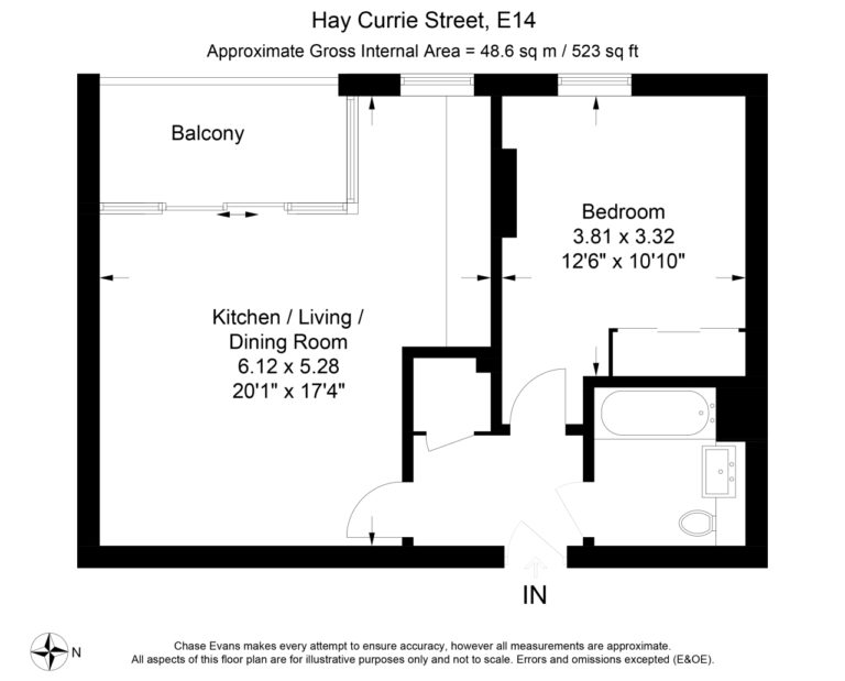 Panoramic Tower, Poplar – 1-bedroom apartment — photo 9