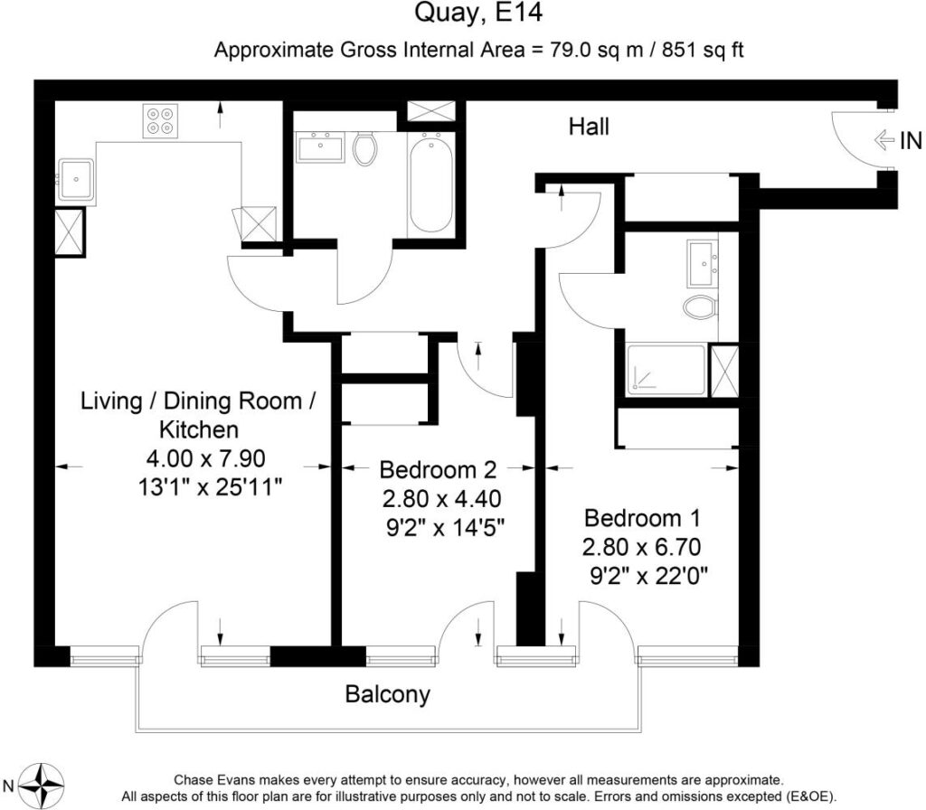 South Dockside, Canary Wharf|2居室公寓 — 照片 10